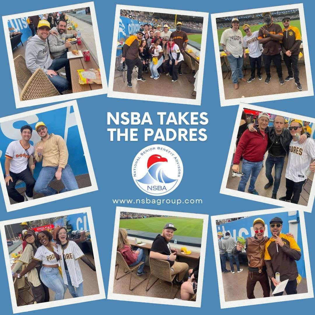 The NSBA team at the Padres season opener