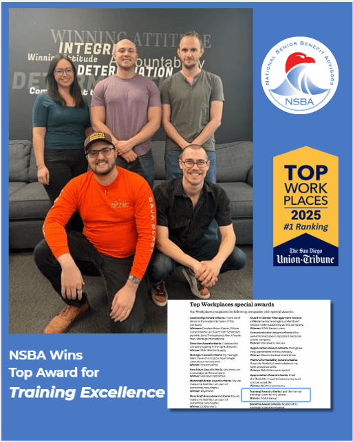 NSBA Top Training Award from the San Diego Union-Tribune
